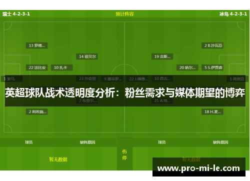 英超球队战术透明度分析：粉丝需求与媒体期望的博弈