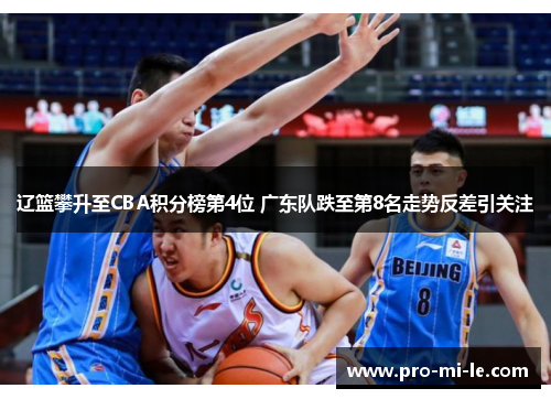 辽篮攀升至CBA积分榜第4位 广东队跌至第8名走势反差引关注