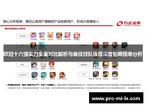 欧冠十六强实力全面对比解析与最佳球队推荐深度前瞻榜单分析